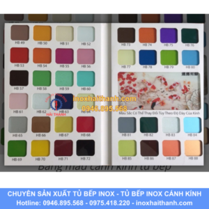 Cánh cửa kính tủ bếp