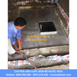 bể nước ngầm inox, bể ngầm inox