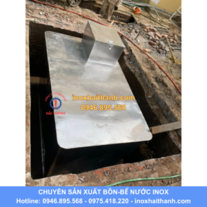 bể nước ngầm inox, bể ngầm inox