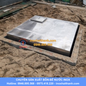 bể nước ngầm inox, bể ngầm inox