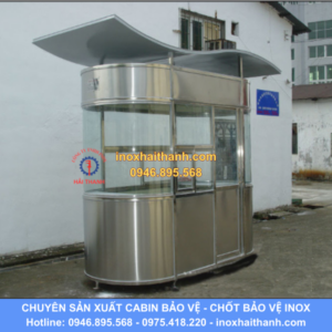 cabin bảo vệ, chốt bảo vệ inox, nhà bảo vệ inox