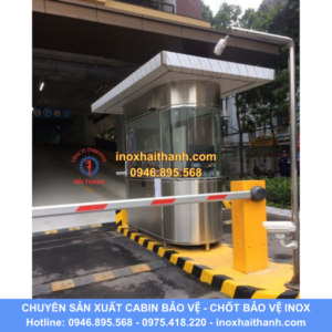 cabin bảo vệ, chốt bảo vệ inox, nhà bảo vệ inox