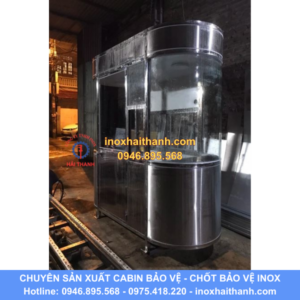 cabin bảo vệ, chốt bảo vệ inox, nhà bảo vệ inox