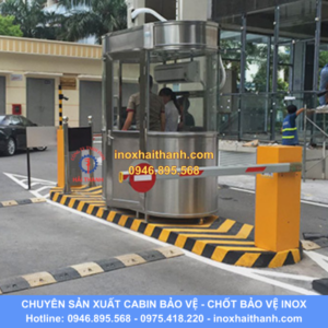 cabin bảo vệ, chốt bảo vệ inox, nhà bảo vệ inox