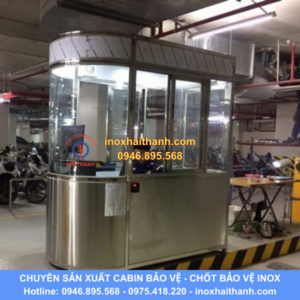 cabin bảo vệ, chốt bảo vệ inox, nhà bảo vệ inox