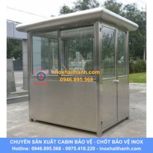 cabin bảo vệ, chốt bảo vệ inox, nhà bảo vệ inox