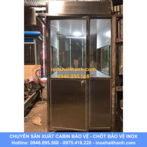 cabin bảo vệ, chốt bảo vệ inox, nhà bảo vệ inox