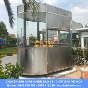 cabin bảo vệ, chốt bảo vệ inox, nhà bảo vệ inox