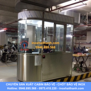 cabin bảo vệ, chốt bảo vệ inox, nhà bảo vệ inox