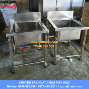 chậu rửa inox 1 hố