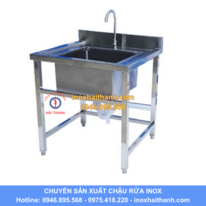 chậu rửa inox 1 hố