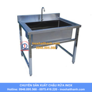 chậu rửa inox 1 hố