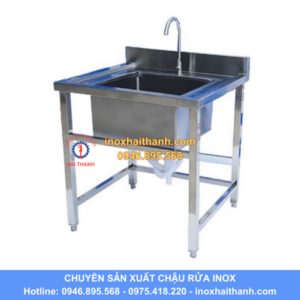 chậu rửa inox 1 hố