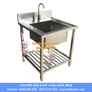 chậu rửa inox 1 hố