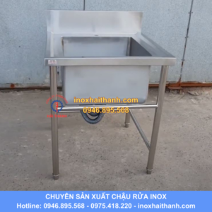 chậu rửa inox 1 hố