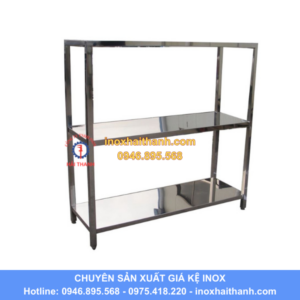 giá kệ phẳng inox 3 tầng