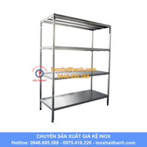 giá kệ phẳng inox 4 tầng