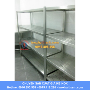 giá kệ phẳng inox 4 tầng