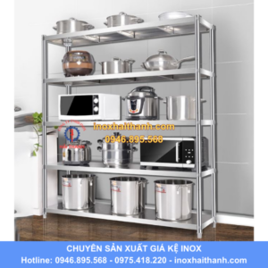 giá kệ phẳng inox 5 tầng