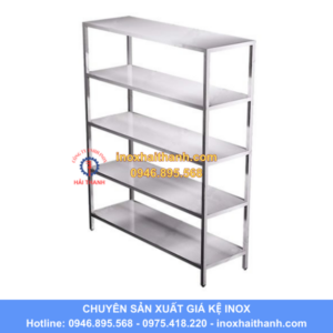 giá kệ phẳng inox 5 tầng