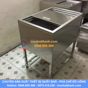 thùng đá inox có chân