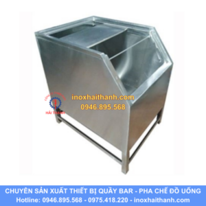 thùng đá inox vát chéo