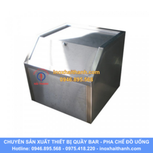 thùng đá inox vát chéo