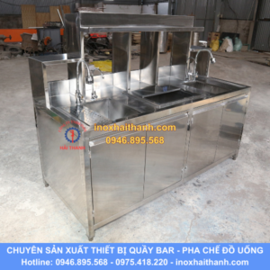 tủ quầy pha chế inox