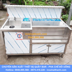 tủ quầy pha chế inox