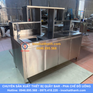 tủ quầy pha chế inox