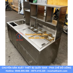 tủ quầy pha chế inox