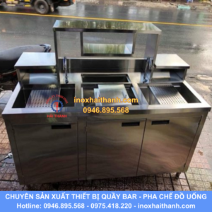 tủ quầy pha chế inox