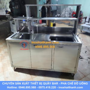 tủ quầy pha chế inox