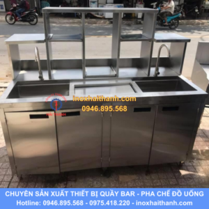 tủ quầy pha chế inox