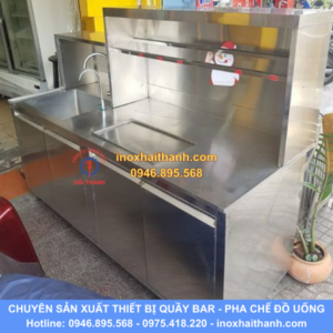 tủ quầy pha chế inox