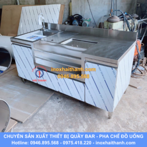 tủ quầy pha chế inox