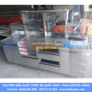 tủ quầy pha chế inox