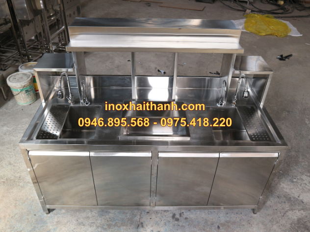 tủ quầy pha chế inox