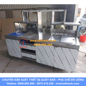 tủ quầy pha chế inox