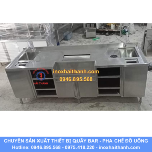 tủ quầy pha chế inox