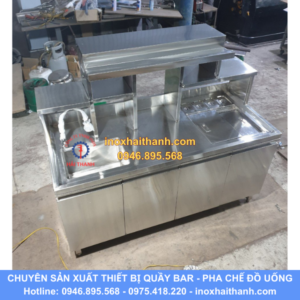 tủ quầy pha chế inox