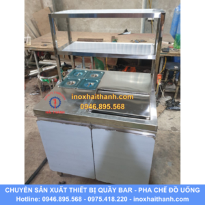 tủ quầy pha chế inox