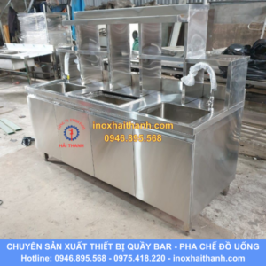 tủ quầy pha chế inox