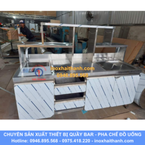 tủ quầy pha chế inox