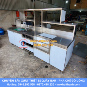 tủ quầy pha chế inox