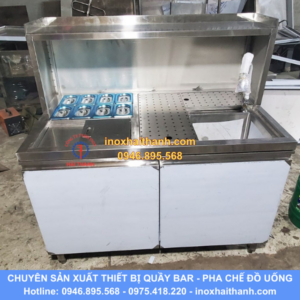 tủ quầy pha chế inox