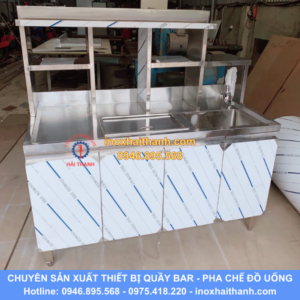 tủ quầy pha chế inox