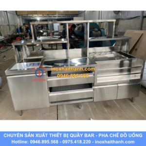 tủ quầy pha chế inox