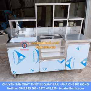 tủ quầy pha chế inox