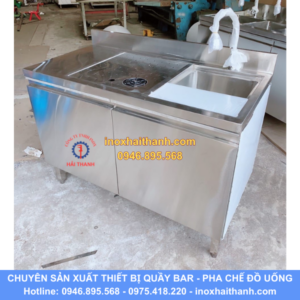 tủ quầy pha chế inox